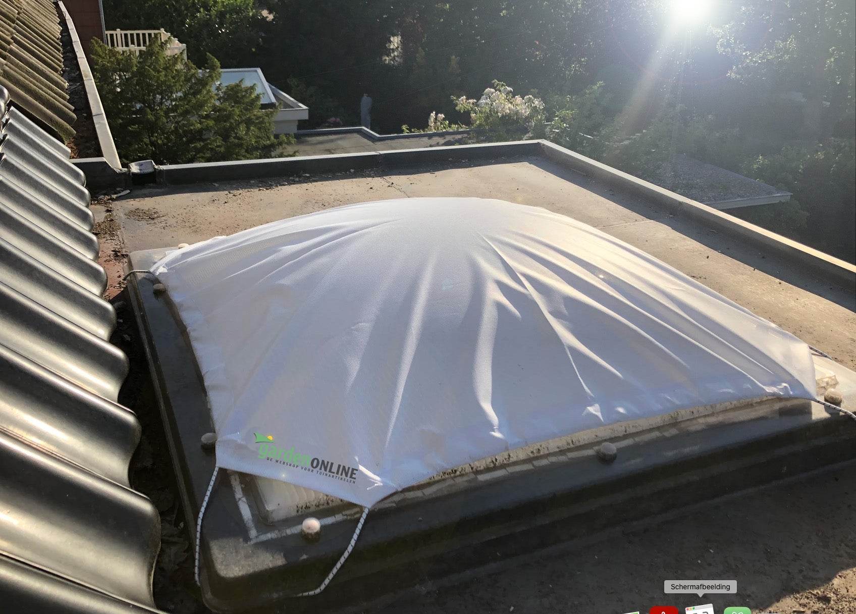 Zonwering lichtkoepel-lichtstraat-dakkoepel