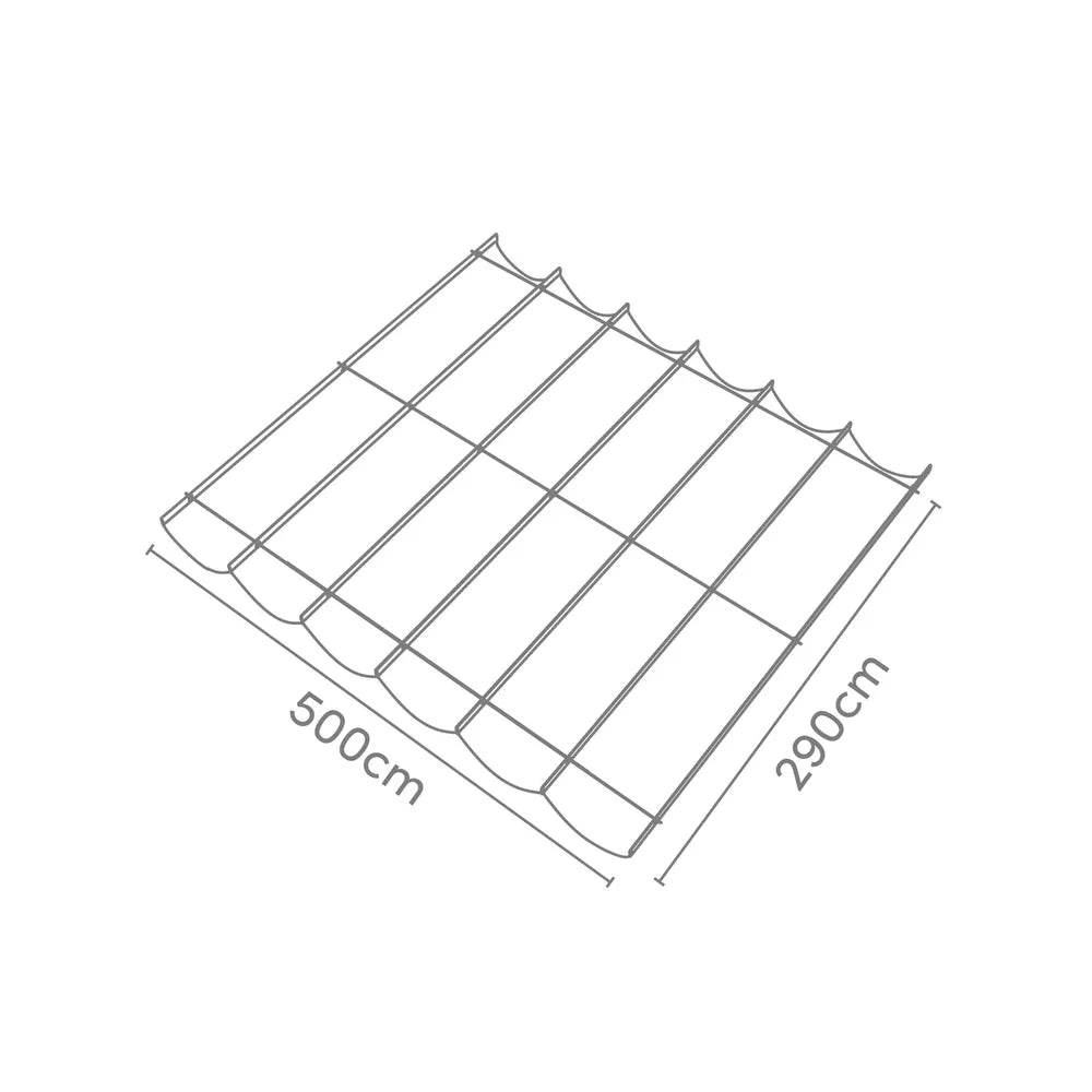Garviks Harmonicadoek waterdicht zwart + materialen en terrasheater