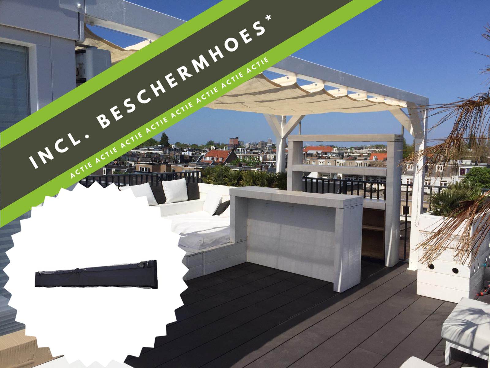 Harmonicadoek gebroken wit + materialen en beschermhoes