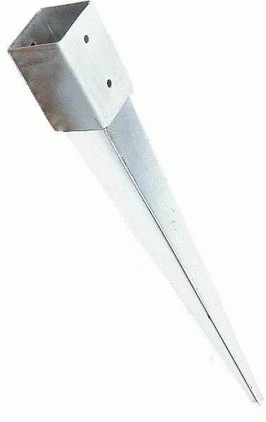 Paalhouder punt verzinkt of gepoedercoat