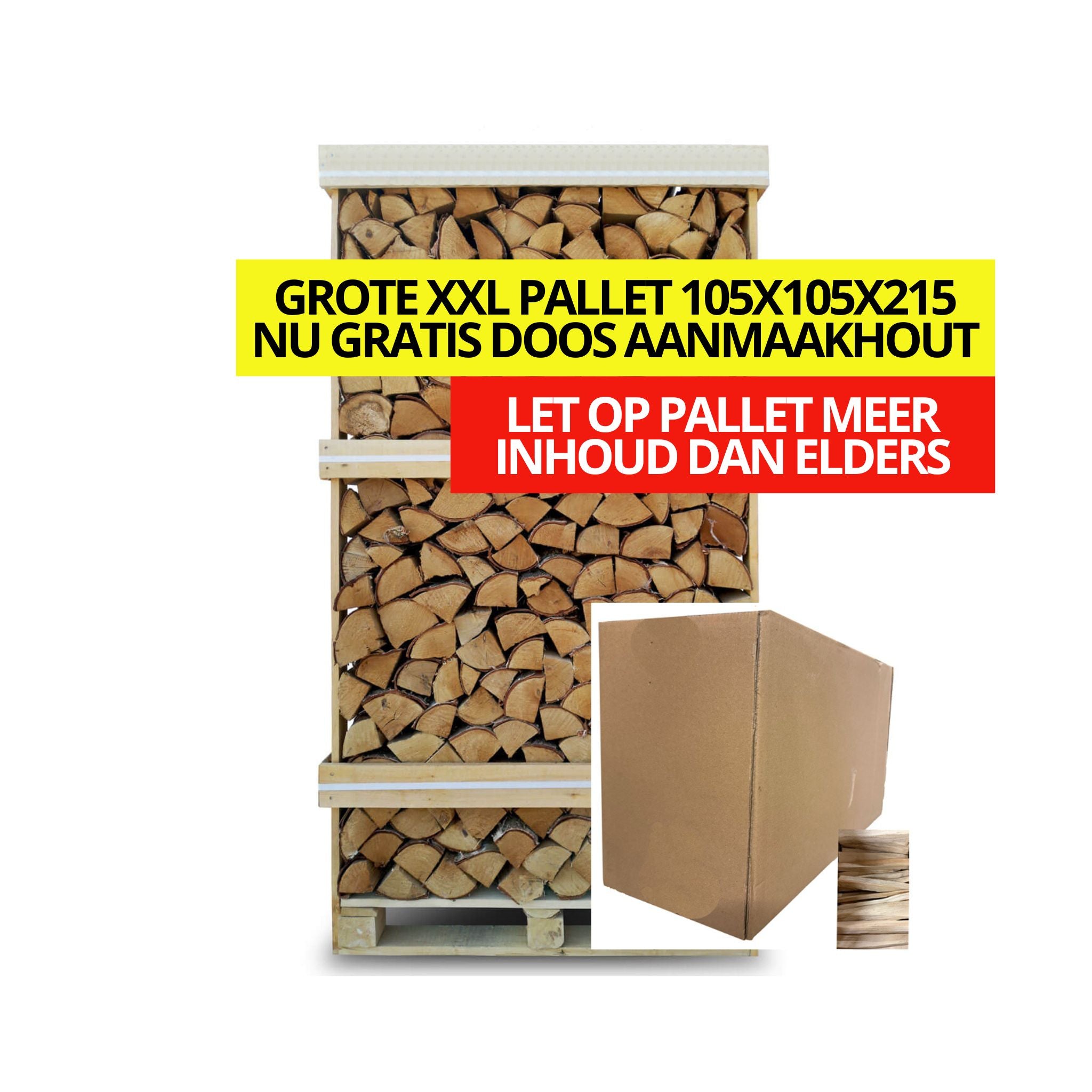 Haardhout Beuken FSC ovengedroogd - XXL - 2,15 m2